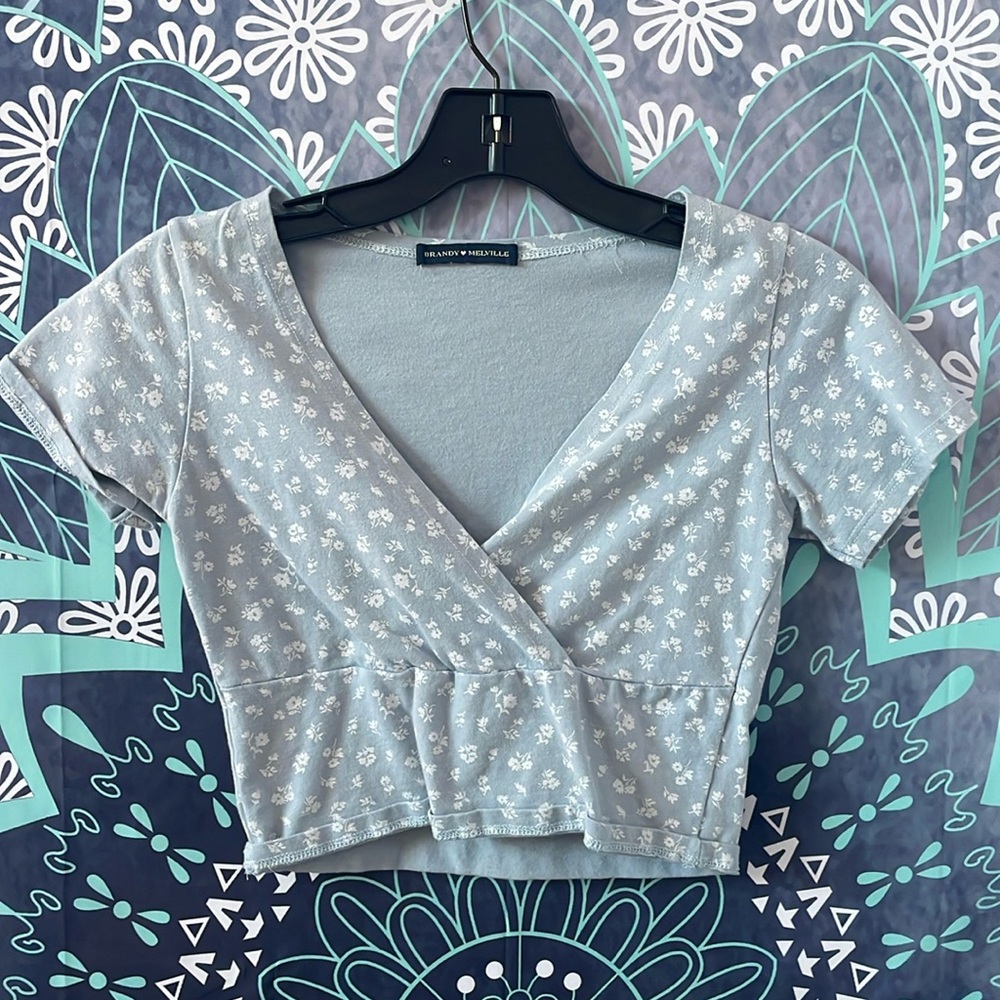 Brandy Melville Cross Over Tee Shirt